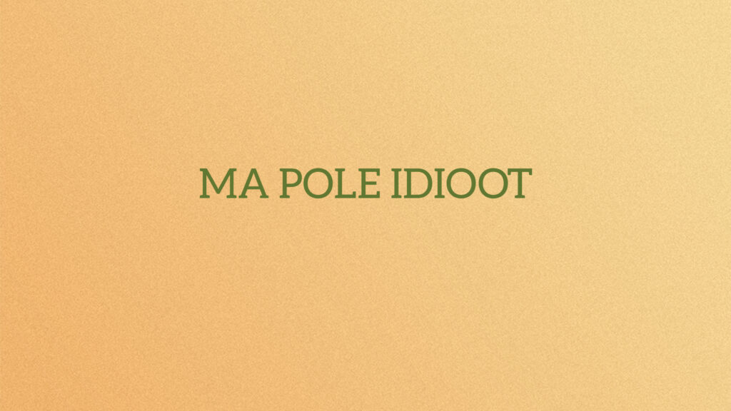 Kas sina oled idioot? Kui sa pole, siis miks sa seda välja ei näita?