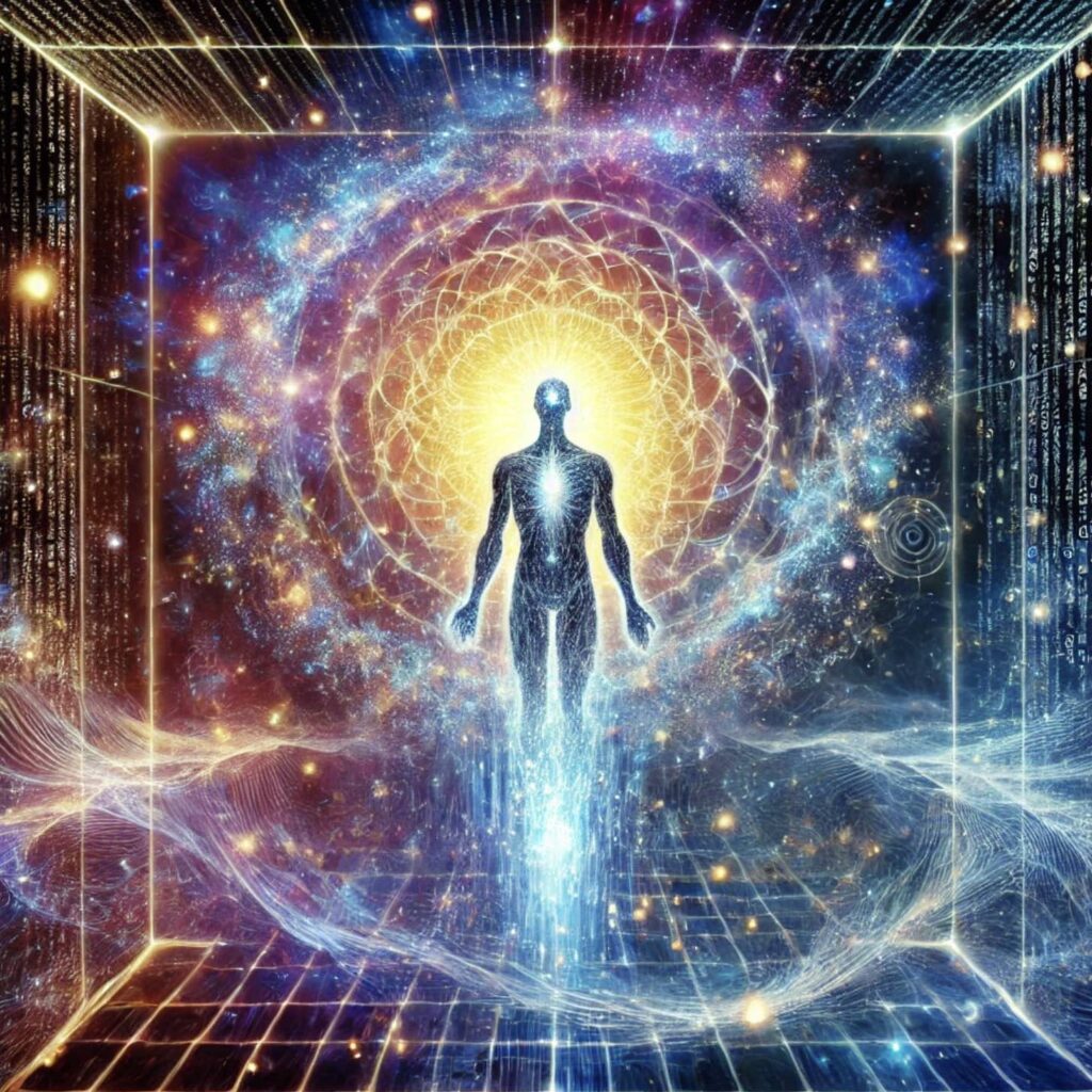 Simulatsioonide vahel liikumine ja inimese energia ühendus elu algallikaga