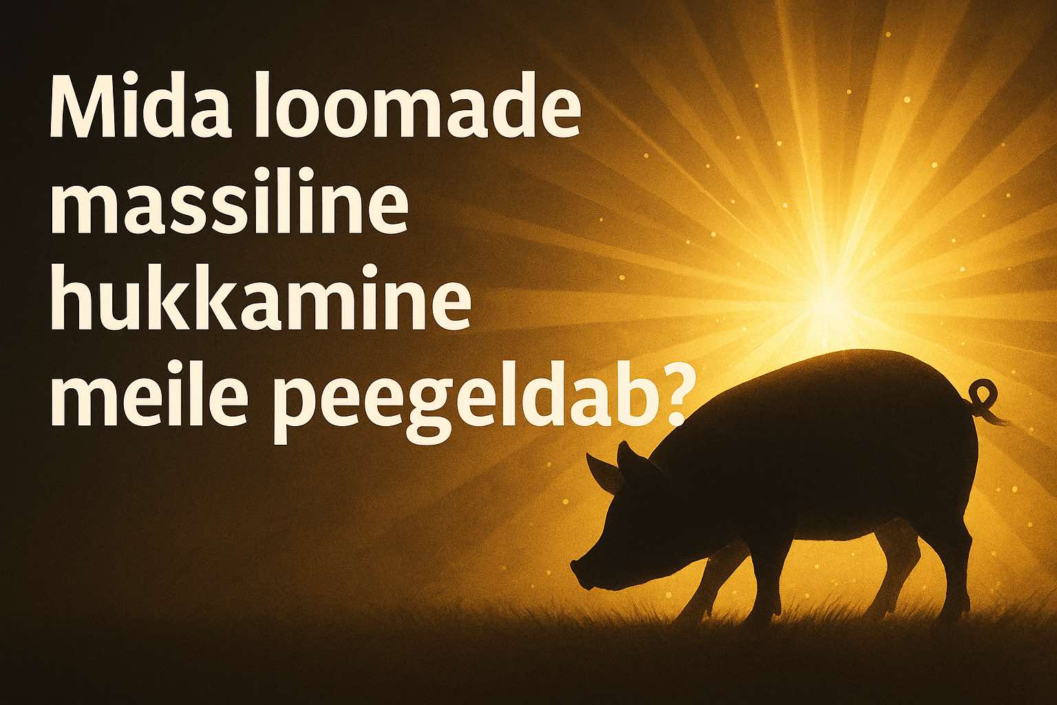 Mida loomade massiline hukkamine meile peegeldab?