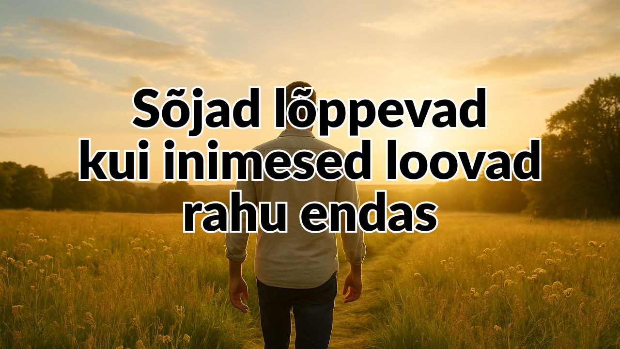 Putin ja Trump ei lõpeta sõdu. Sõjad lõppevad siis, kui inimesed loovad rahu endas - Veiko Huuse