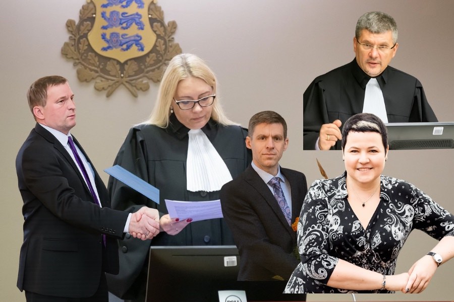 Kohtunikud Marju Persidskaja Liina Naaber-Kivisoo, Vallo Kariler, Tarmo Tina ja Olev Mihkelson Korruptsioon Eesti Estonia Prokuratuur