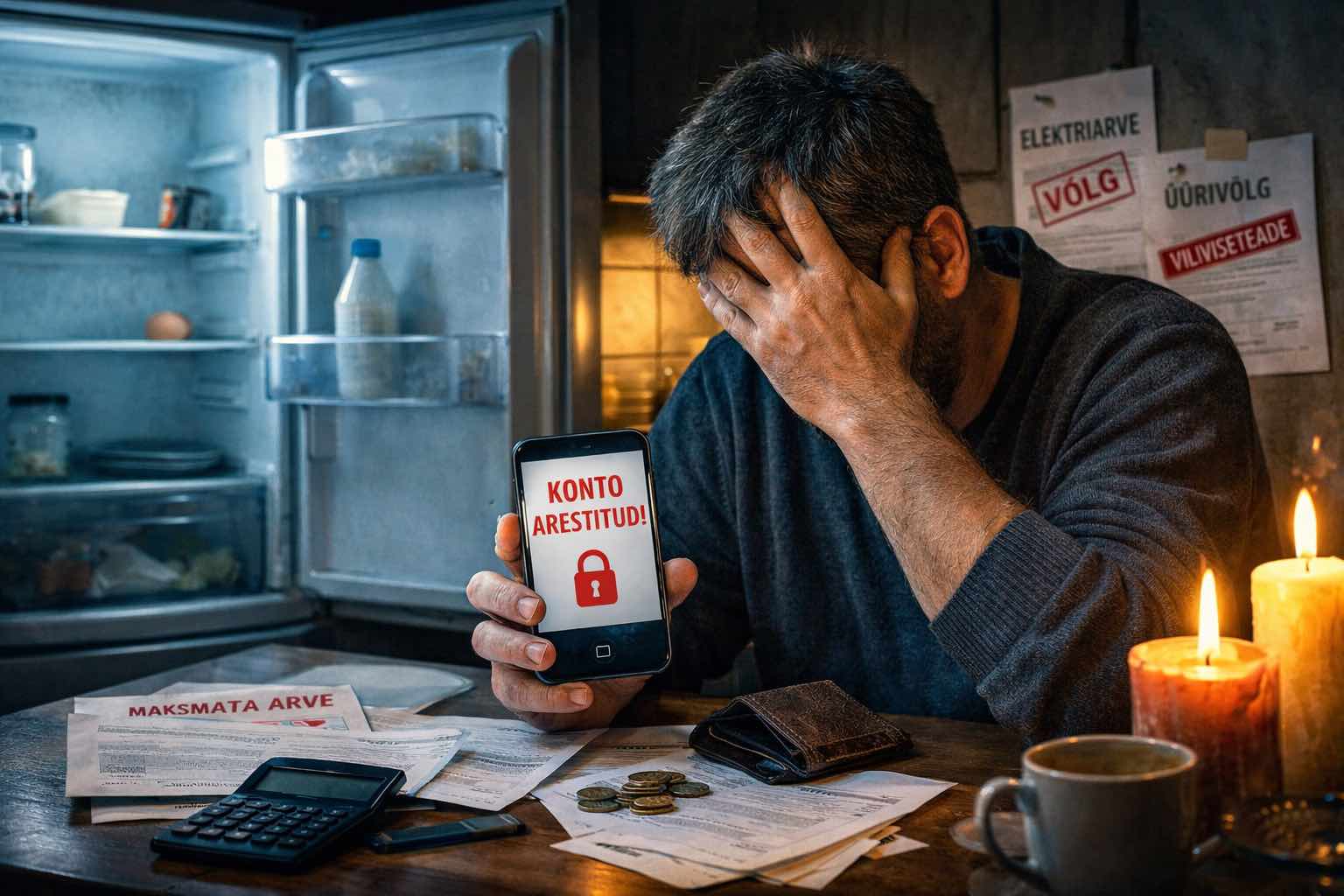Konto arest täitemenetluses- kui seaduslik miinimum on paberil, aga külmkapis on tühjus - Fonte.News - Kaire Reier