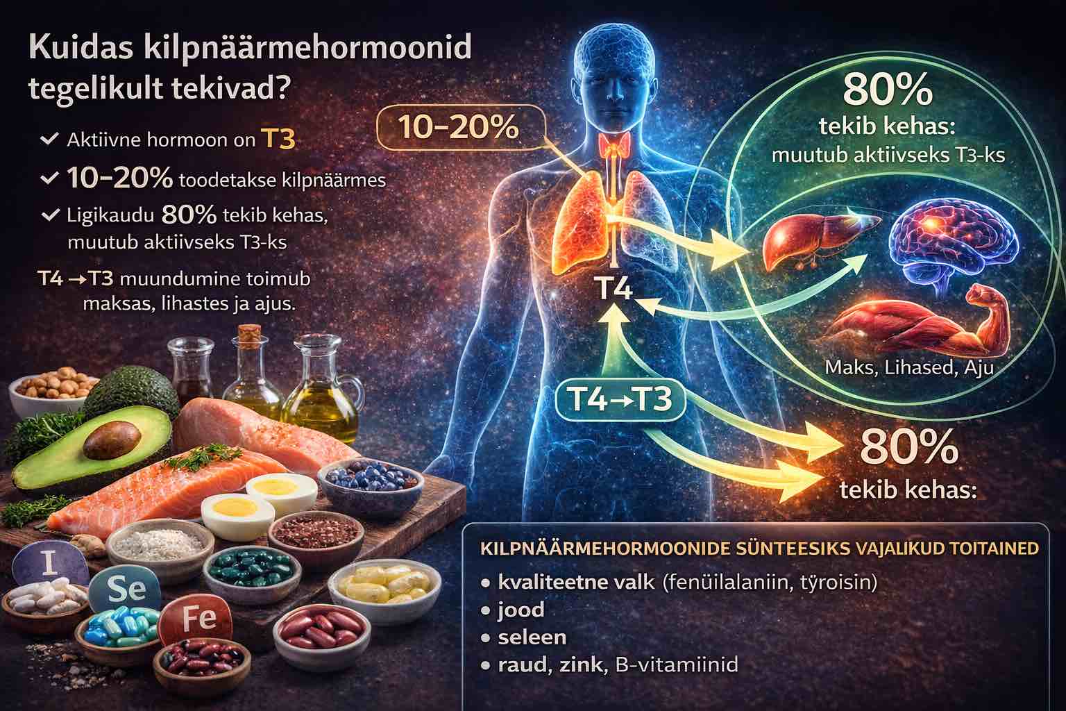 Vähe teada olev fakt: kilpnäärmehormooni T3 toodetakse vaid 20% kilpnäärmes – ja ikka ravitakse sageli organit, mis pole haige