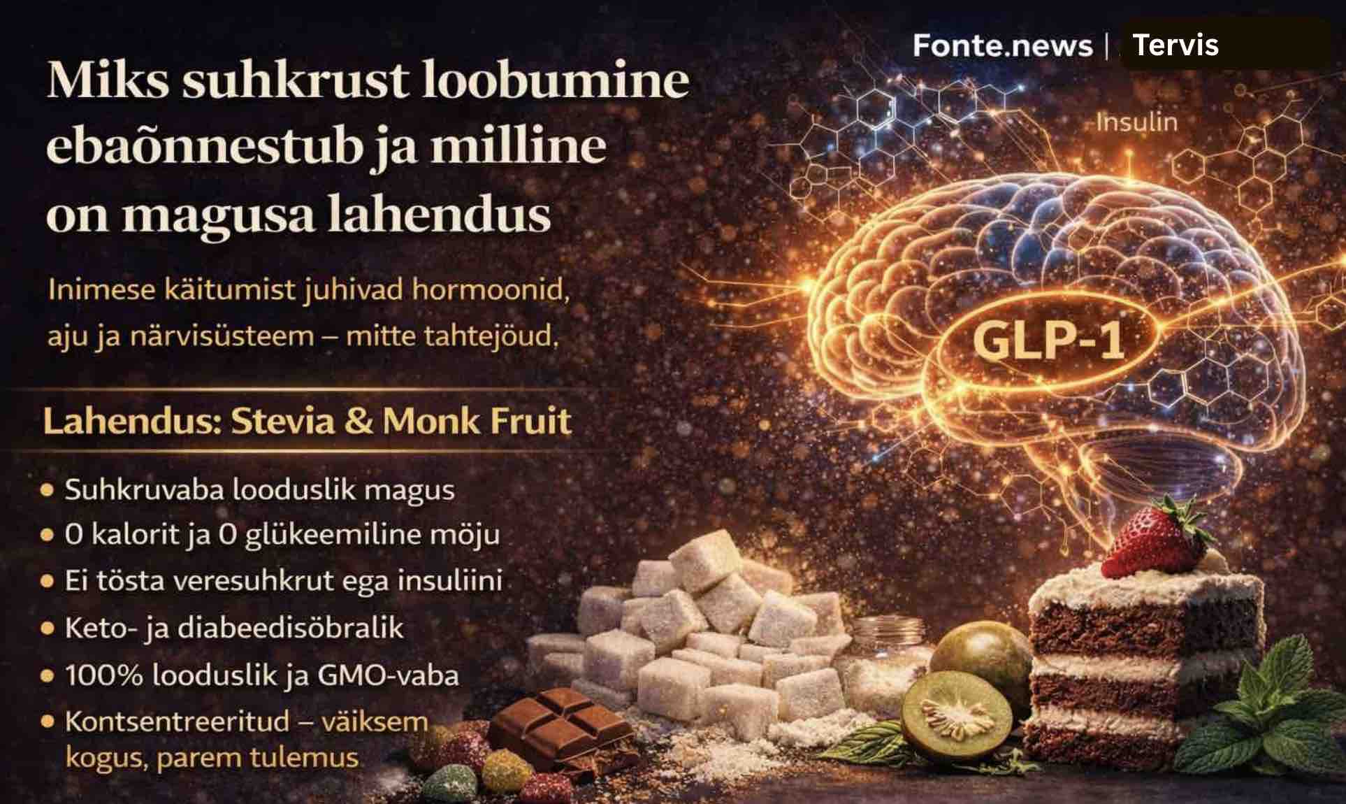 Miks suhkrust loobumine ebaõnnestub - milline on magusa lahendus