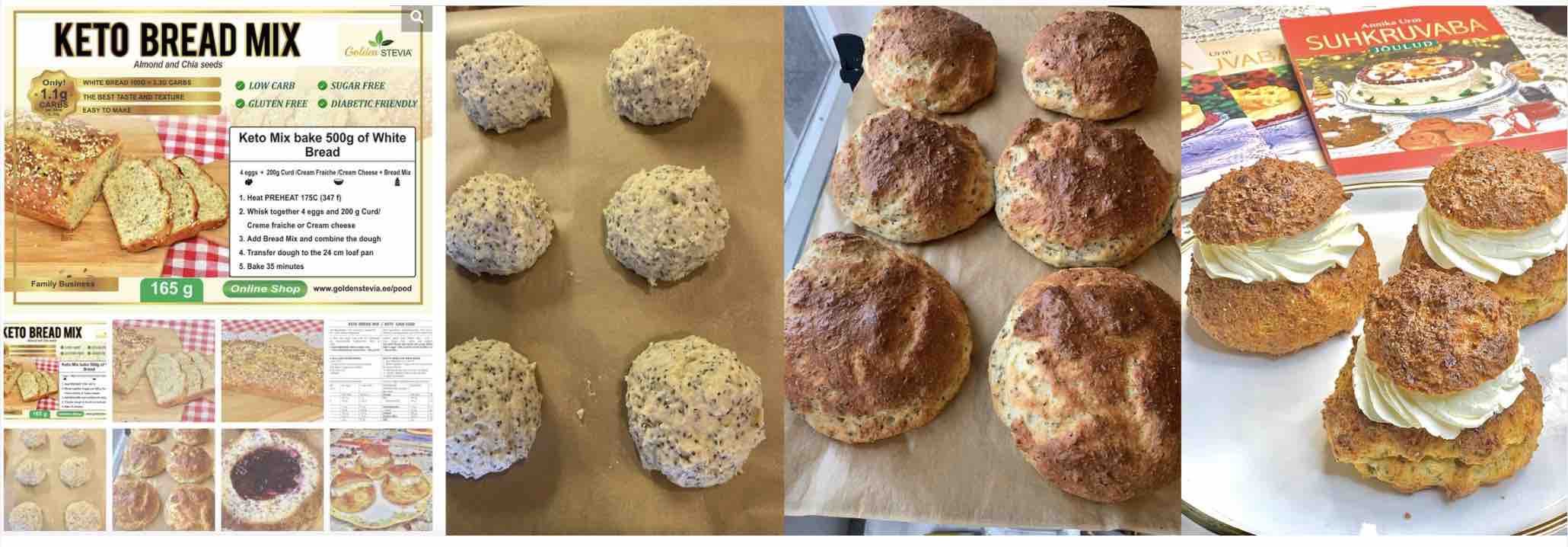 Tee ise oma suhkruvabad vastlakuklid või telli Golden Stevia keto pagarilt - kollaaz - kukli teostus