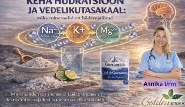 Keha hüdratsioon ja vedelikutasakaal: miks mineraalid on hädavajalikud - Annika Urm terviselugu