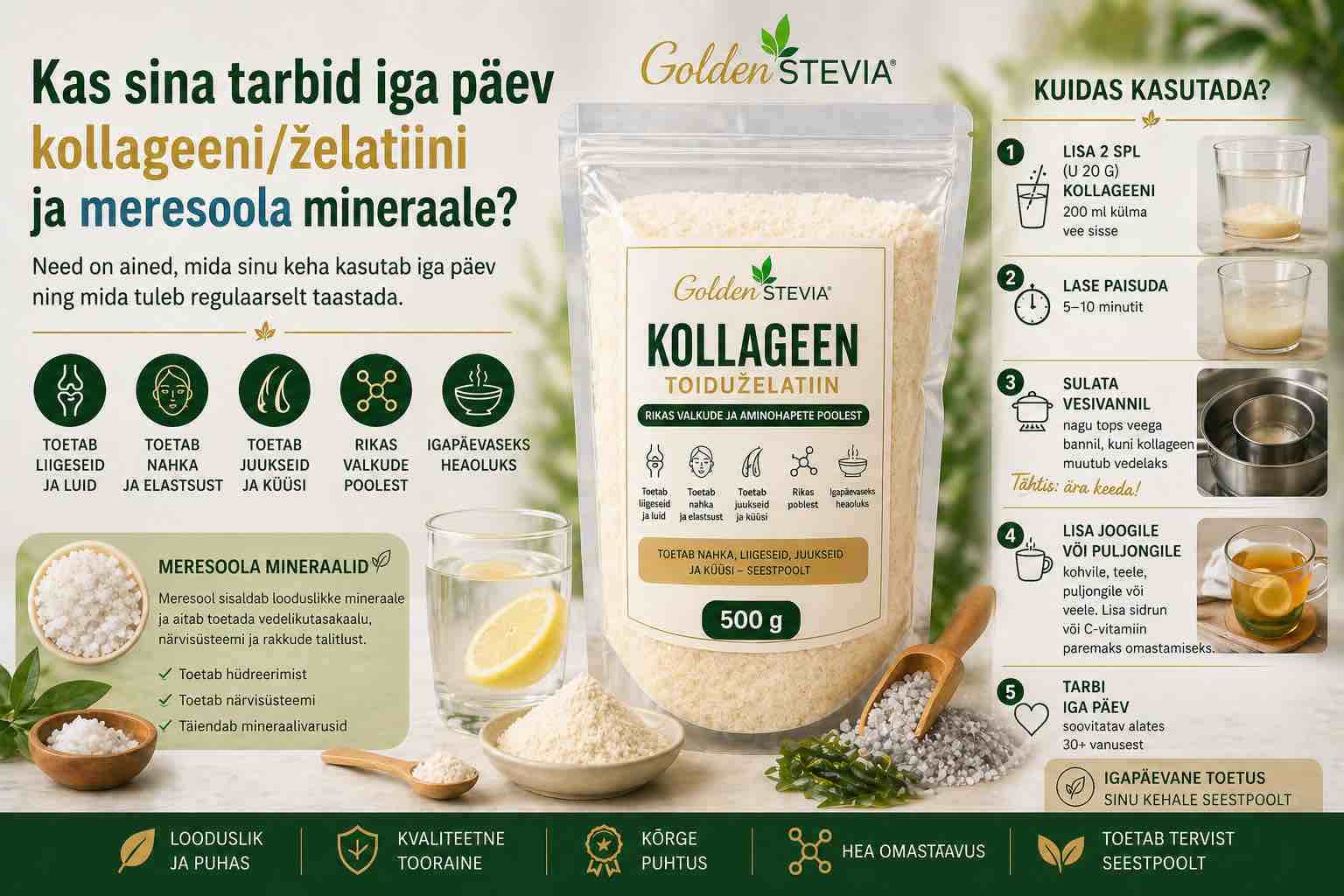 Arstid ei räägi sellest piisavalt- lihtne igapäevane kollageeni ja meresoola rutiin, mis võib muuta rohkem, kui arvad - Fonte.News - Annika Urm