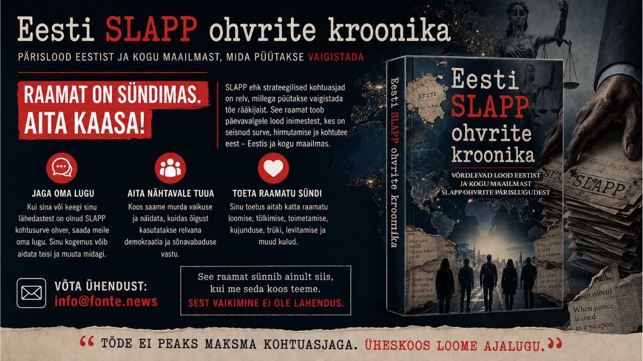 Eesti SLAPP ohvrite kroonika: aita kaasa raamatu loomisele