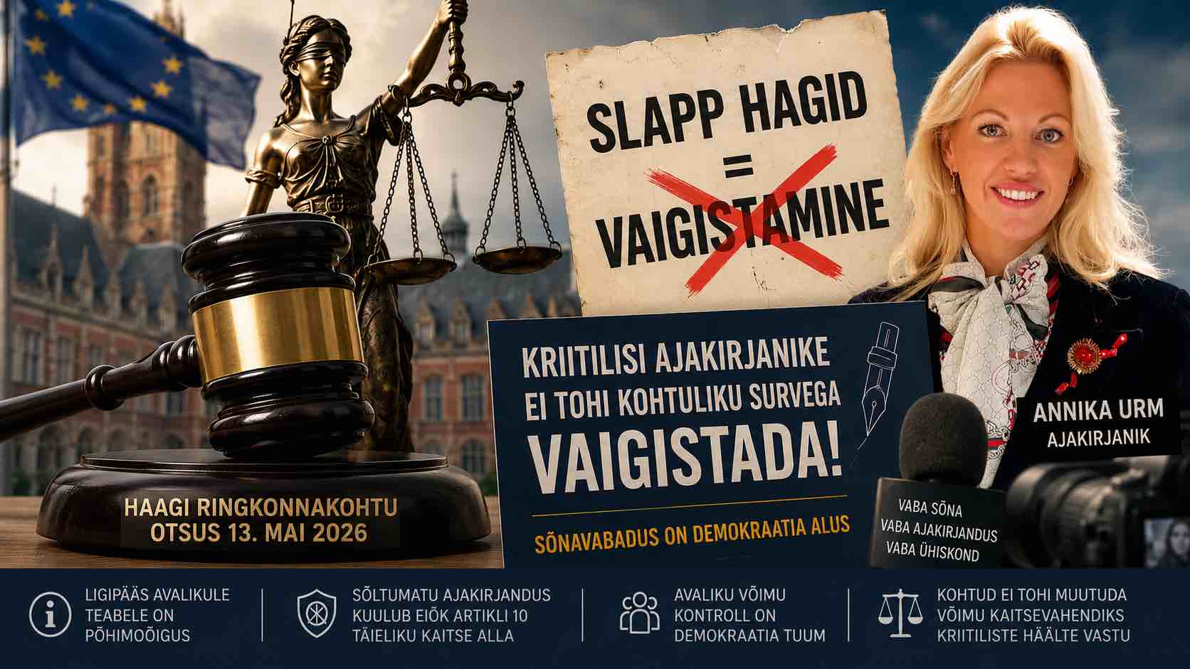 Haagi kohtuotsus saadab sõnumi ka Eestile: kriitilist ajakirjandust ei tohi vaigistada akrediteeringute, surve ega SLAPP-hagidega - Fonte.News