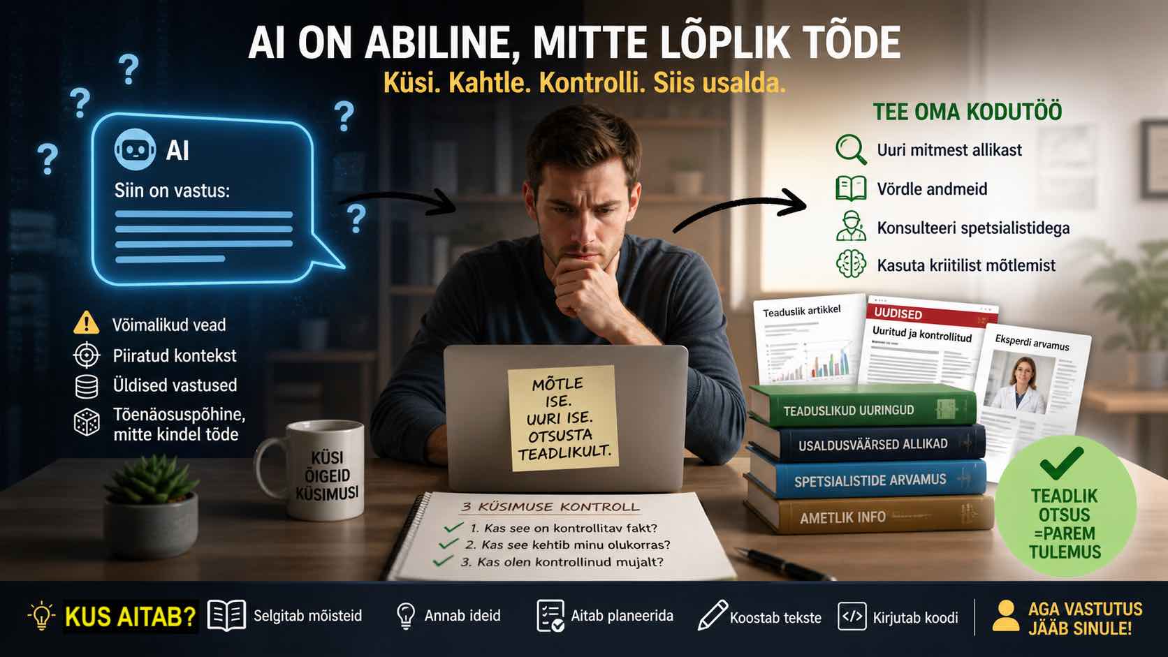 Kas ChatGPT AI on "Soolapuhuja"? AI ei ole lõplik tõde.