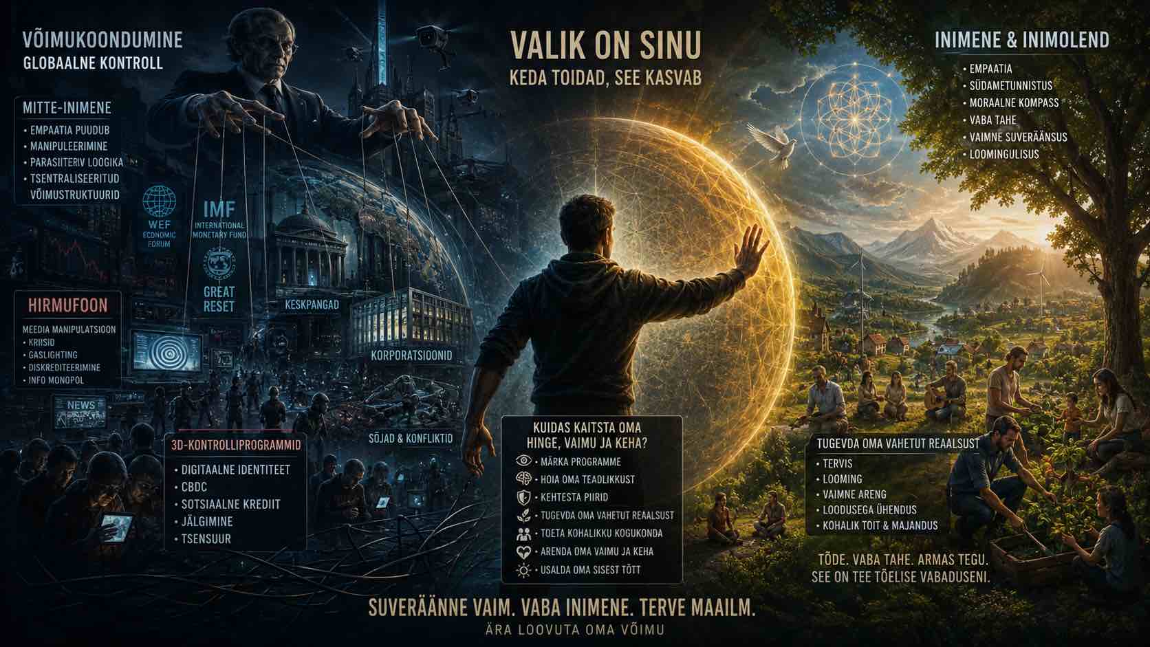 Selle maailma globaalne eliit ei koosne inimestest-Valik on sinu-Fonte.News-Veiko Huuse.