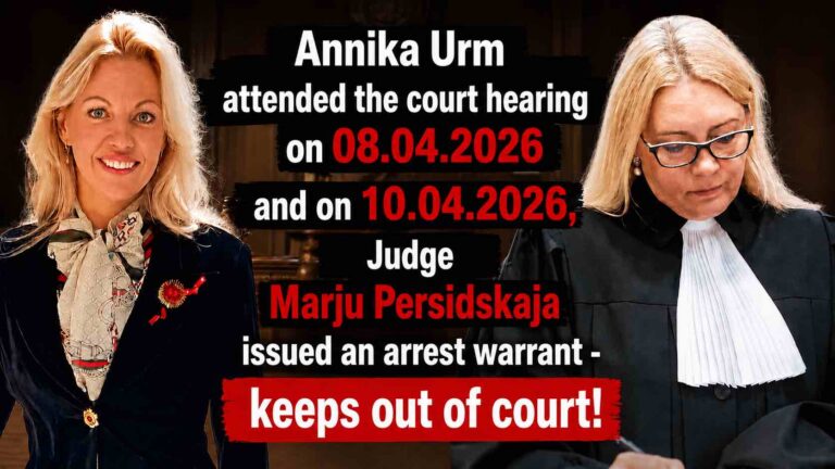 Does judge Marju Persidskaja orchestrate a Holocaust in Estonia?