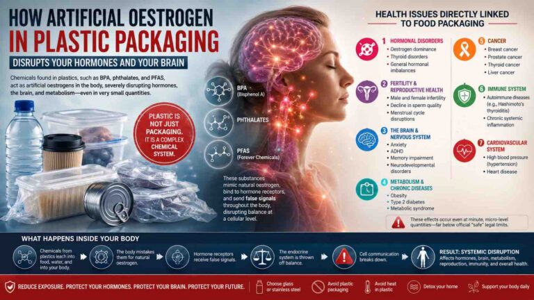 How artificial oestrogen in plastic packaging disrupts your hormones and your brain-Fonte.News-Annika Urm