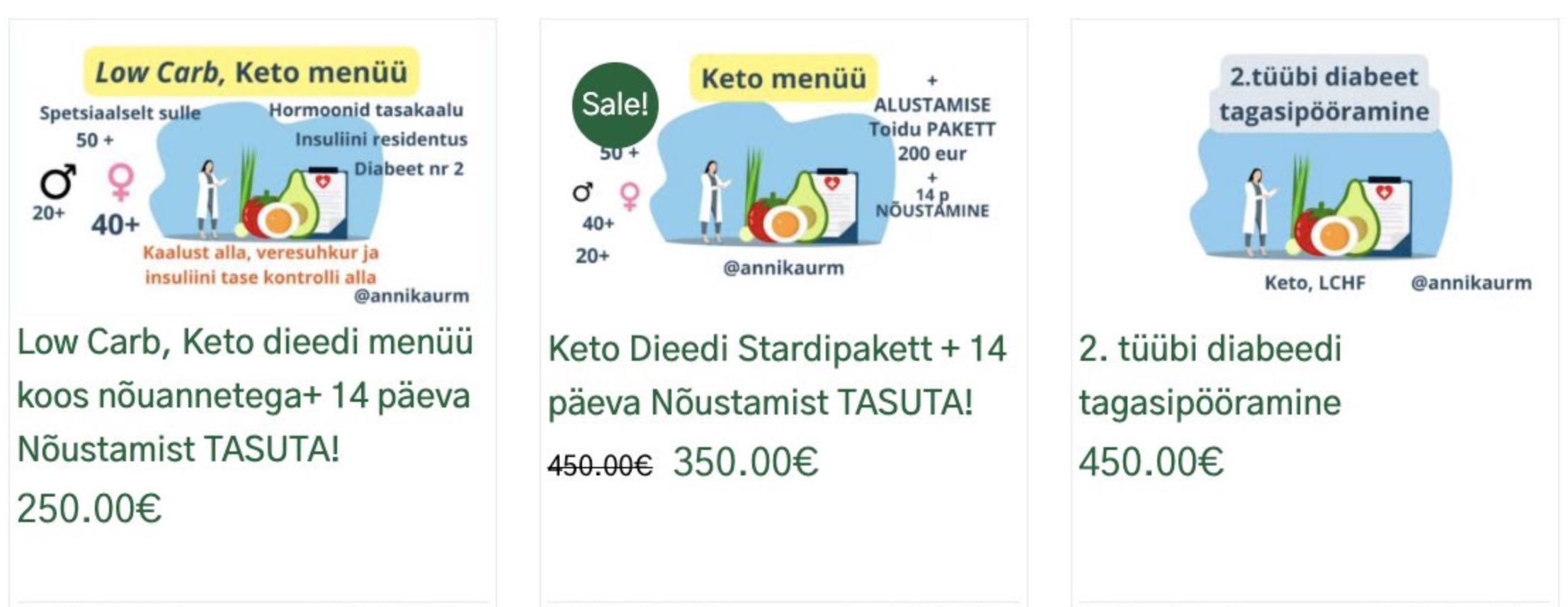 Annika Urm konsultatsioon ja menüüd-Golden Stevia
