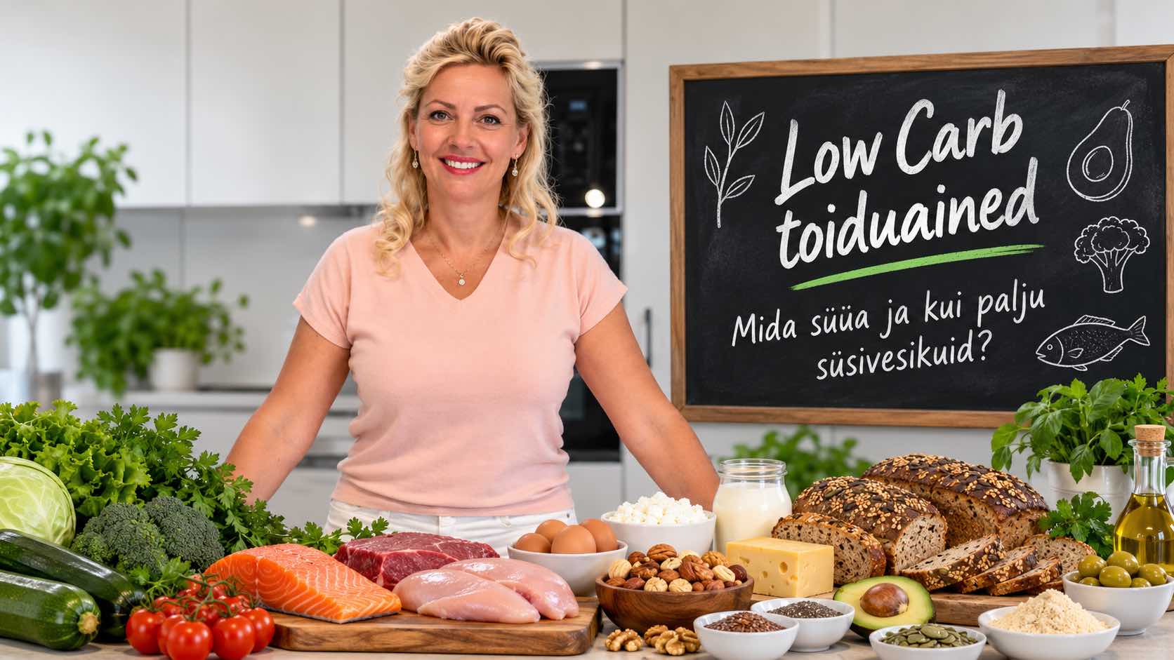 Low Carb toiduained-mida süüa ja kui palju süsivesikuid-Annika Urm-Fonte.News