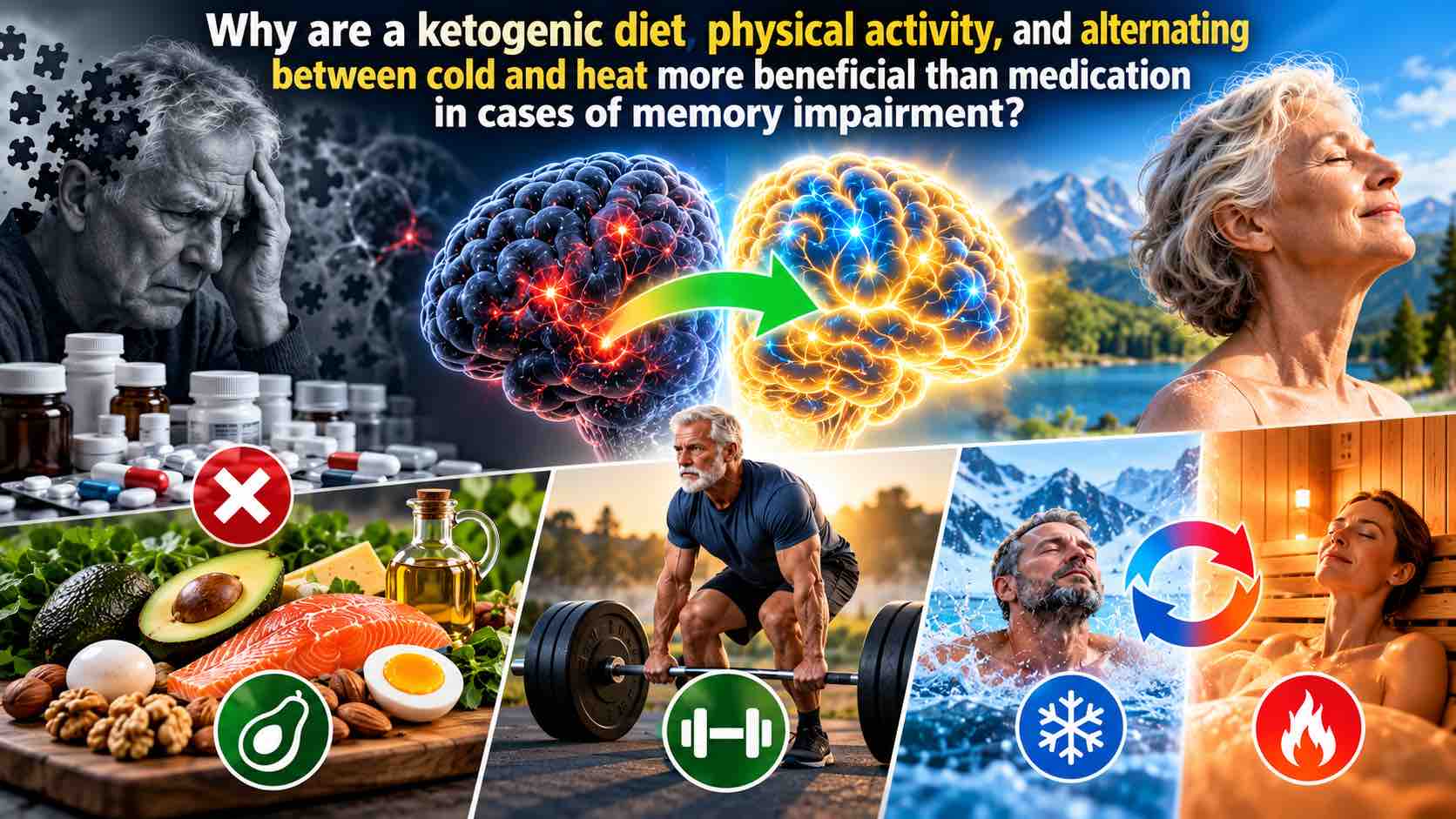 Why are a ketogenic diet, physical activity, and alternating between cold and heat more beneficial than medication in cases of memory impairment-Annika Urm-Fonte.News